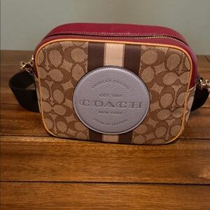 Coach Multicolor Signature Camera Bag